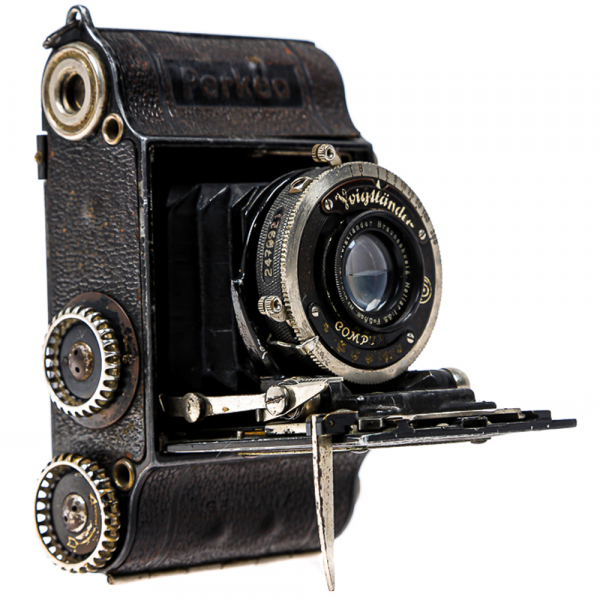 Voigtländer Perkeo 3×4 – Cameră foto pliabilă vintage pe film 127, fabricată în 1932 [6]