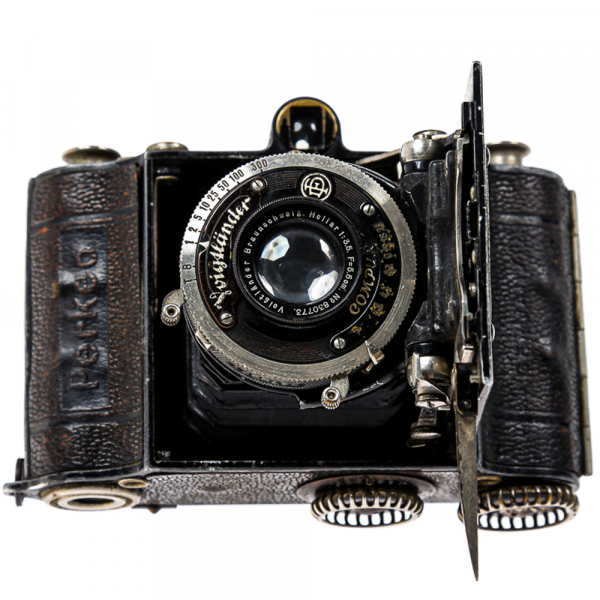 Voigtländer Perkeo 3×4 – Cameră foto pliabilă vintage pe film 127, fabricată în 1932 [7]