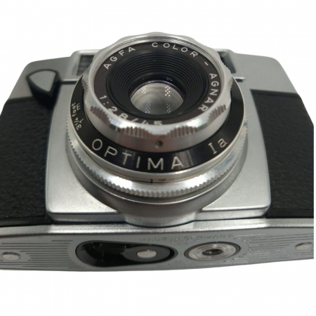 Agfa Optima 1a – Cameră analog 35mm cu expunere automată, fabricată în Germania de Vest în 1962 [1]