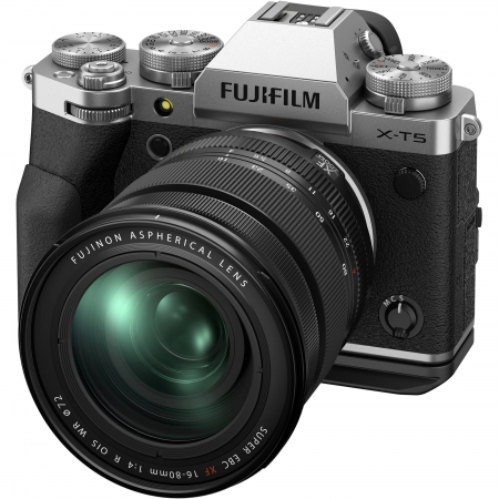 Aparat Foto Mirrorless Fujifilm X-T5 Body (Silver) kit cu XF 16-80mm f/4 R OIS [18]