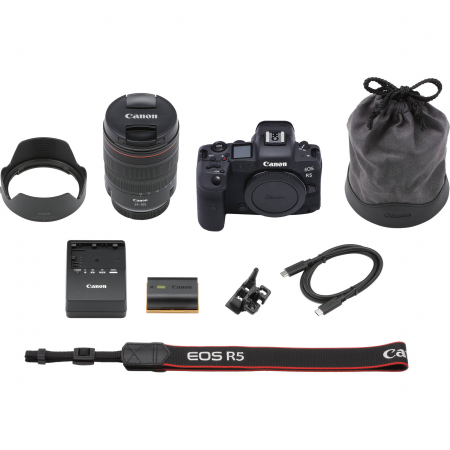 Canon EOS R5 Aparat Foto Mirrorless cu Obiectiv RF 24-105mm f/4 L [7]