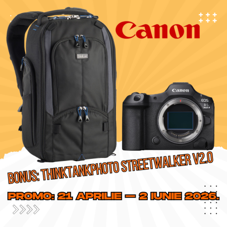 Aparate Foto Mirrorless - Canon EOS R5 Mark II – Cameră mirrorless full-frame 45MP cu autofocus inteligent și video 8K pentru profesioniști și creatori de conținut