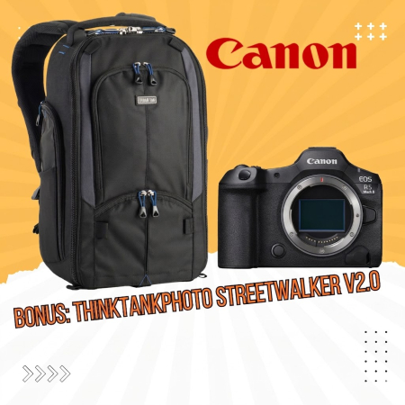 Aparate Foto Mirrorless - Canon EOS R5 Mark II – Cameră mirrorless full-frame 45MP cu autofocus inteligent și video 8K pentru profesioniști și creatori de conținut