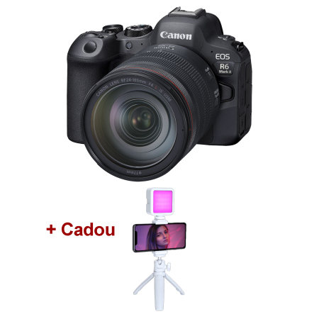Aparate Foto Mirrorless - Canon EOS R6 Mark II + RF 24-105mm f/4 L IS USM – Cameră mirrorless full-frame pentru profesioniști și creatori de conținut