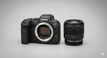 Aparate Foto Mirrorless - camera-canon-eos-r6-mark-iii-body-frontal-in-mana.webp