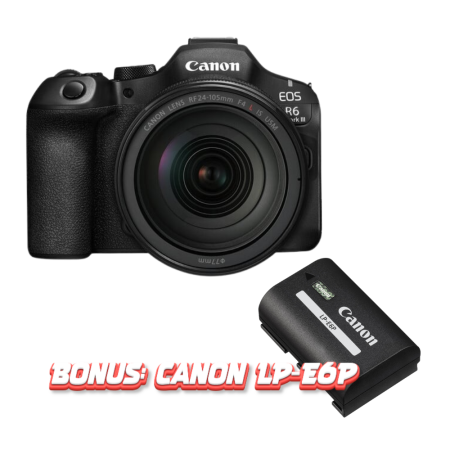 Aparate Foto Mirrorless - Kit Cameră Mirrorless Canon EOS R6 Mark III cu obiectiv profesional RF 24-105mm f/4 L IS USM montat