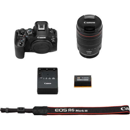 Kit Cameră Mirrorless Canon EOS R6 Mark III cu obiectiv profesional RF 24-105mm f/4 L IS USM montat [6]
