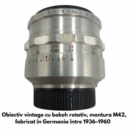 Obiective foto SLR (pe film) (SH) - Carl Zeiss Jena Biotar 58mm f/2 – Obiectiv vintage cu bokeh rotativ, montura M42, fabricat în Germania între 1936–1960