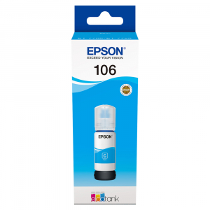 Cartuse si cerneluri - Cartuş Cerneala Cyan tip Photo Epson 106 EcoTank  - 106 ECOTANK PHOTO CYAN  INK BOTTLE