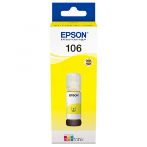 Cartuse si cerneluri - Cartuş Cerneala Yellow tip Photo Epson 106 EcoTank  - 106 ECOTANK PHOTO YELLOW INK BOTTLE