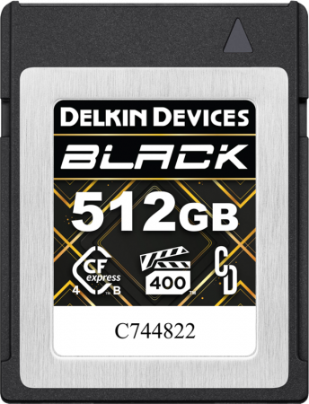 Carduri memorie - Delkin CFexpress 4.0 BLACK | Type B | R3600/W3200 (VPG400) 512GB - Card de memorie BLACK CFexpress Type B 512GB
