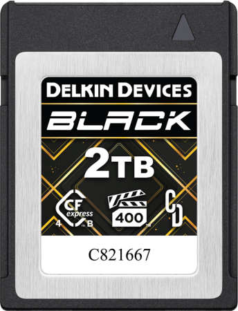 Delkin CFexpress 4.0 BLACK | Type B | R3700/W3220 (VPG400) 2TB - Card de memorie BLACK CFexpress Type B [1]