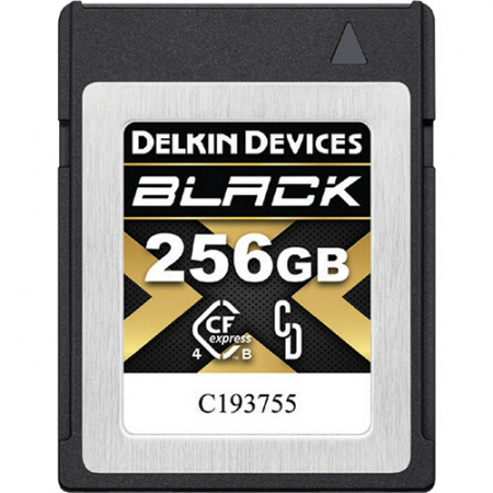 Carduri memorie - Delkin CFexpress BLACK R3530/W3250 (4.0) 256GB - Card CF EXPRESS 256GB