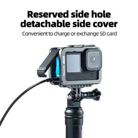 Carcasa/Cage din aluminiu pentru GoPro 9 - GP-FMS-901 [5]
