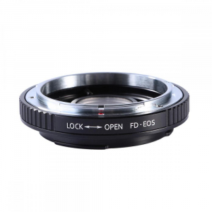 FIKAZ , adaptor cu lentila corectoare de la obiective montura Canon FD la body montura Canon EF [0]