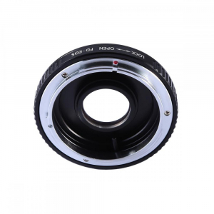 FIKAZ , adaptor cu lentila corectoare de la obiective montura Canon FD la body montura Canon EF [2]