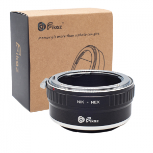 Obiective foto si accesorii - FIKAZ , adaptor de la obiective montura Nikon F la body montura Sony E (NEX)