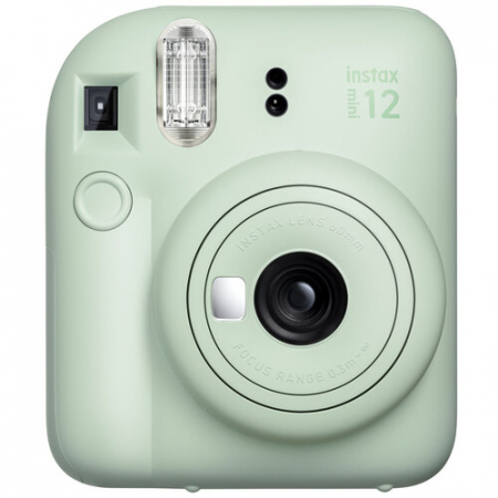 Kit Camera + accesorii Fujifilm Instax Mini 12  (Mint Green) + 2x10 Hartie Instax + Husa Mini 12 Mint Green + Album Mini Striped Lime Green [2]