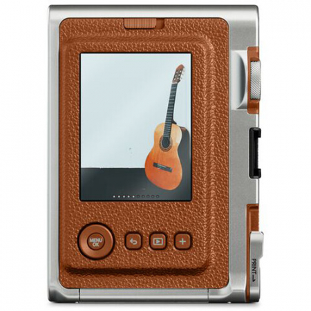 Fujifilm Instax Mini Evo Hybrid - Aparat Foto Instant maro (Brown) + film INSTAX 2x10 buc [8]