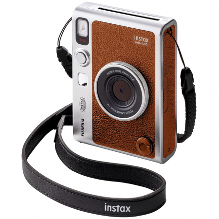 Fujifilm Instax Mini Evo Hybrid - Aparat Foto Instant maro (Brown) + film INSTAX 2x10 buc [9]