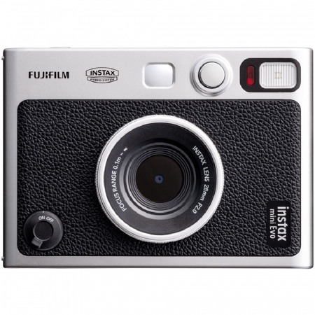 Aparate Foto - Fujifilm Instax Mini Evo Hybrid - Aparat Foto Instant negru (Black)