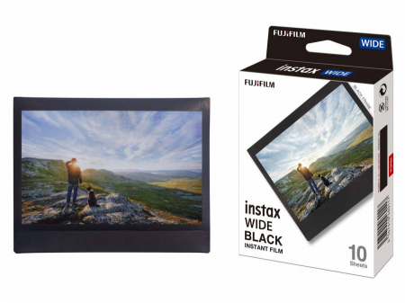 Filme instant FUJI INSTAX - Fujifilm Instax Wide Color- film instant 10 bucati - Black Frame