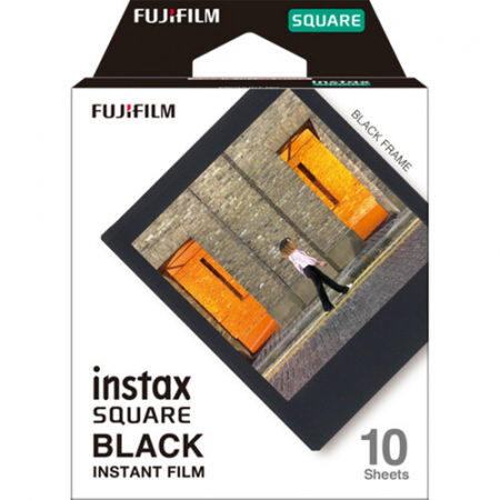Filme instant FUJI INSTAX - Hartie foto Fujifilm Instax Square Black-  film instant (10 bucati)
