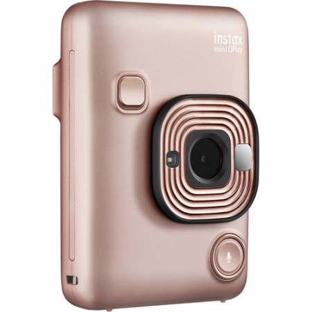 Aparate Foto - FUJIFILM INSTAX Mini LiPlay Hybrid Instant Camera (Blush Gold) -  Aparat Foto Instant  Blush Gold