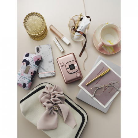 FUJIFILM INSTAX Mini LiPlay Hybrid Instant Camera (Blush Gold) -  Aparat Foto Instant  Blush Gold [8]