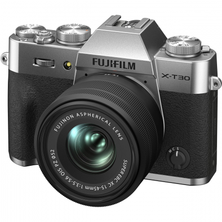 FUJIFILM X-T30 II Aparat Foto Mirrorless kit cu XC 15-45mm f/3.5-5.6  Silver [2]