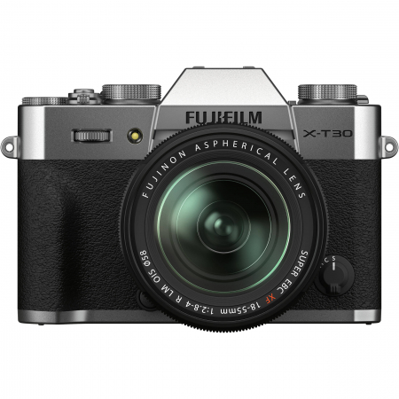 Aparate Foto - FUJIFILM X-T30 II Aparat Foto Mirrorless kit cu FUJIFILM XF18-55mm f/2.8-4 R LM OIS Silver