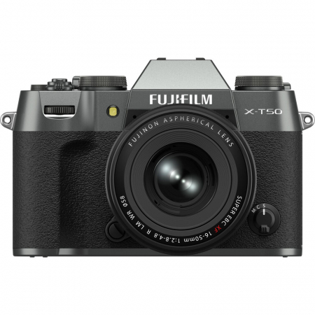 Aparate Foto Mirrorless - Fujifilm X-T50 - aparat foto mirrorless 40.2MP kit cu XF 16-50mm f/2.8-4.8 R LM (Charcoal Silver)
