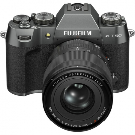 Fujifilm X-T50 - aparat foto mirrorless 40.2MP kit cu XF 16-50mm f/2.8-4.8 R LM (Charcoal Silver) [1]