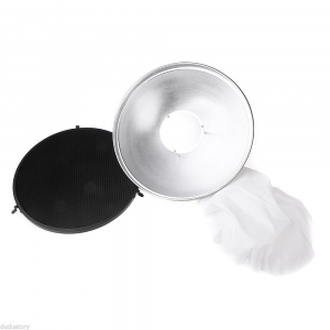 Godox Beauty Dish AD-S3 cu Grid AD-S4 pentru WITSTRO Speedlite Flash AD180/AD360 [3]