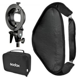 Softbox-uri - Godox SFUV5050 Softbox 50x50 cm cu Bracket S-type , softbox universal