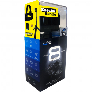 GoPro Hero 8 Black - Special Bundle Kit, Rezistent la apa, 4k60/1080p240 [1]