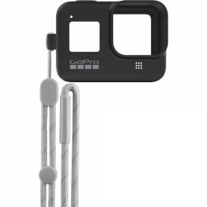 GoPro Sleeve + Lanyard AJSST-001 , husa de silicon + snur reglabil pentru HERO 8 , negru [2]