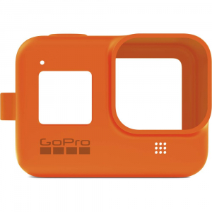 GoPro Sleeve + Lanyard AJSST-004 , husa de silicon + snur reglabil pentru HERO 8 , portocaliu [3]