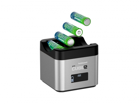 Hahnel Pro Cube 2 Canon - Incarcator dublu pt. Canon LP-E6/E8/E17 + AA si USB 2.4A [4]