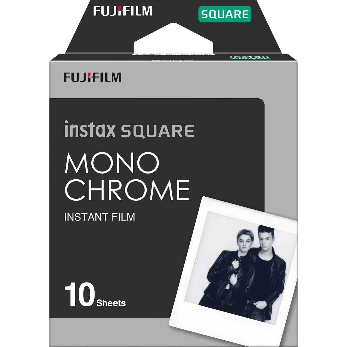 Filme foto si scanere film - fujifilm-instax-square-monochrome-film-instant-pachet-10.webp / Pachet de hârtie foto instant Fujifilm Instax Square MonoChrome, estetică alb-negru