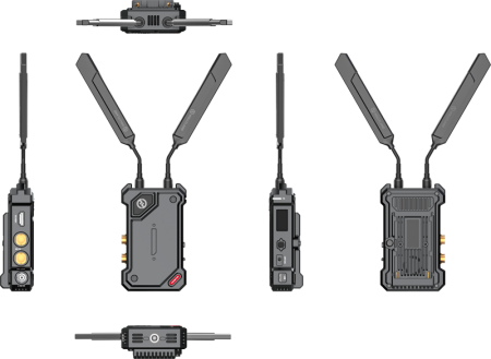Hollyland COSMO C2 2 Transmitters/1 Receiver Kit - Transmisie video wireless pentru producții cu mai multe camere [6]
