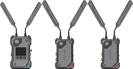 Hollyland COSMO C2 2 Transmitters/1 Receiver Kit - Transmisie video wireless pentru producții cu mai multe camere [4]