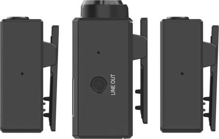 Hollyland Lark 150 Dual Wireless Kit de transmisie audio  - Kit microfon digital tip lavaliera  -  reportofon pentru cameră și smartphone (2,4 GHz [2]