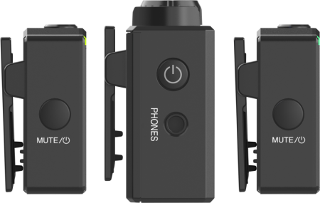 Hollyland Lark 150 Dual Wireless Kit de transmisie audio  - Kit microfon digital tip lavaliera  -  reportofon pentru cameră și smartphone (2,4 GHz [13]