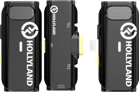 Hollyland Lark C1 Duo Wireless Lavalier Microphone for iPhone - Kit microfon digital tip lavaliera  -  reportofon pentru iPhone (2,4 GHz) Hollyland Lark C1 Duo Wireless Lavalier Microphone for Android - Kit microfon digital tip lavaliera  -  reportofon pentru Android (2,4 GHz) Hollyland Lark C1 Duo Wireless Lavalier Microphone for iPhone - Lavaliera dubla pentru telefoane Apple cu mufa Lightning [6]