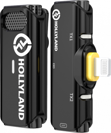 Hollyland Lark C1 Solo Wireless Lavalier Microphone for iPhone - Kit microfon digital tip lavaliera  -  reportofon pentru iPhone (2,4 GHz) [6]