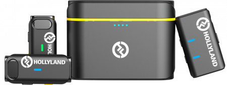 Lark M1 Duo 2 persoane (cu carcasă de încărcare) - Kit microfon digital tip lavaliera  -  reportofon pentru cameră și smartphone (2,4 GHz) [5]