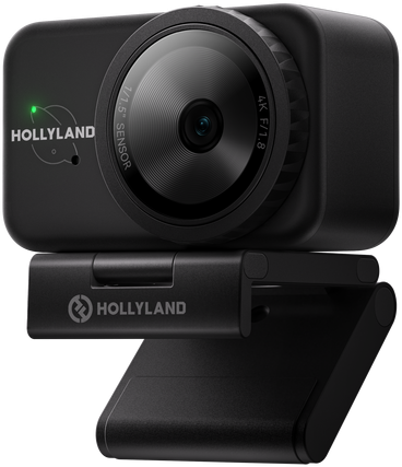 Camere video de actiune - Hollyland Lyra 4K UHD Webcam Black – primul webcam cu receptor wireless LARK A1 integrat, senzor CMOS 1/1.5" 50MP