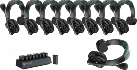 Accesorii diverse pt camere video - Hollyland Solidcom SE Pro- 9 Person Noise Cancelling Headset Intercom - sistem de interfon wireless full-duplex pentru 9 persoane, cu noise cancelling
