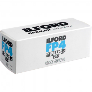 Filme foto si scanere film - ILFORD FP4 PLUS 120 – Film alb-negru ISO 125 cu granulație fină și contrast echilibrat pentru mediu format